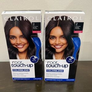 NWT Bundle of 2 Clairol Root Touch-Up Colorblend matches black shades